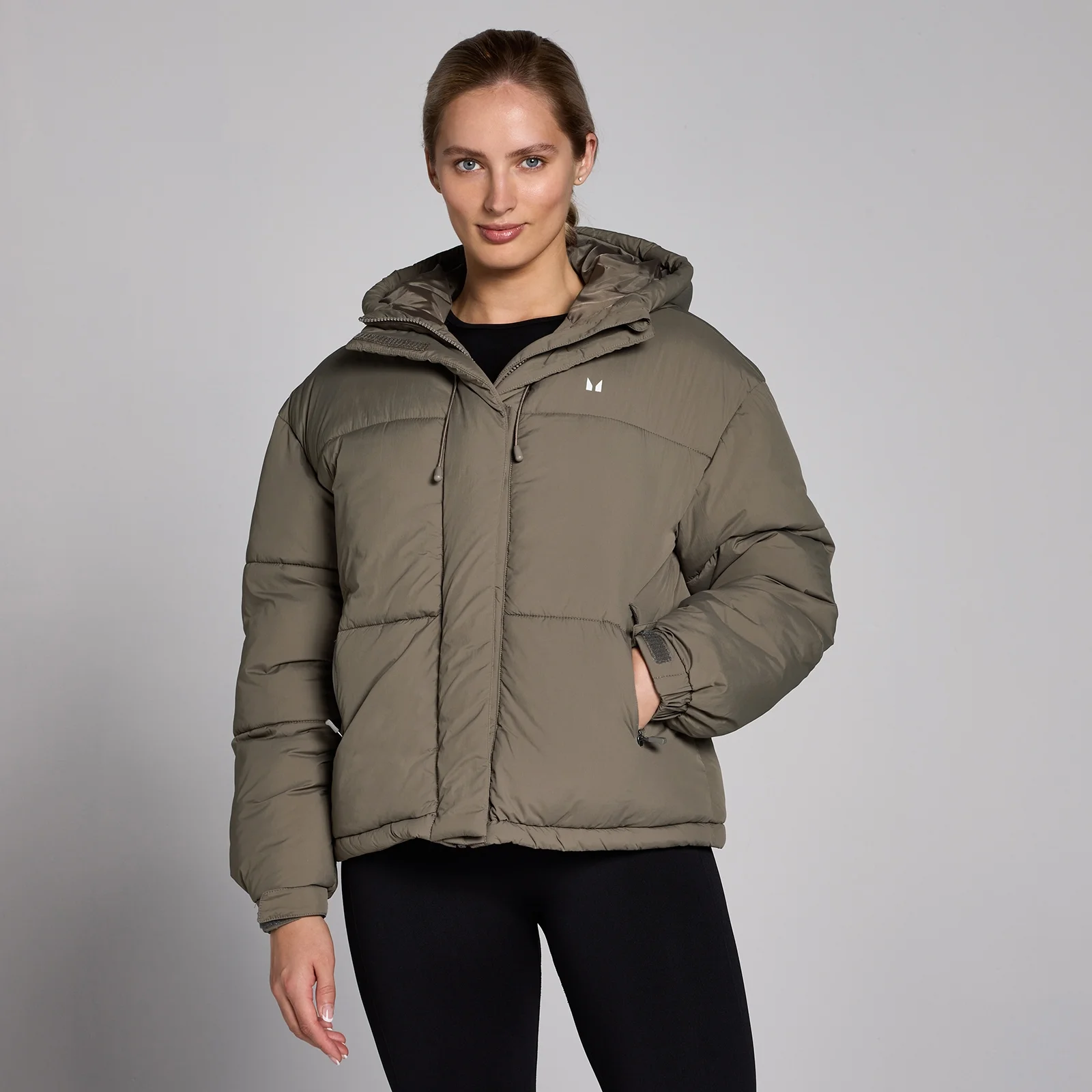 MP Women's Short Padded Puffer Jacket - Espresso - XS Bilde 1