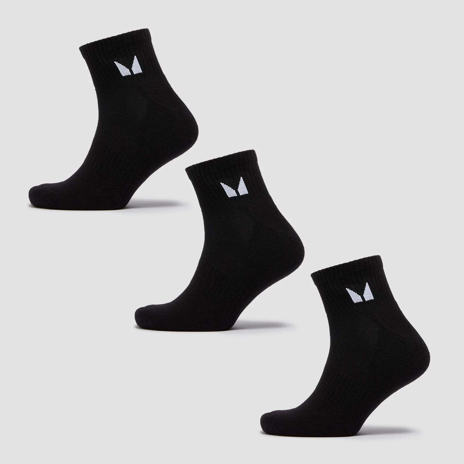 MP Unisex Ankle Socks (3 Pack) - Black - UK 6-8 Bilde 1