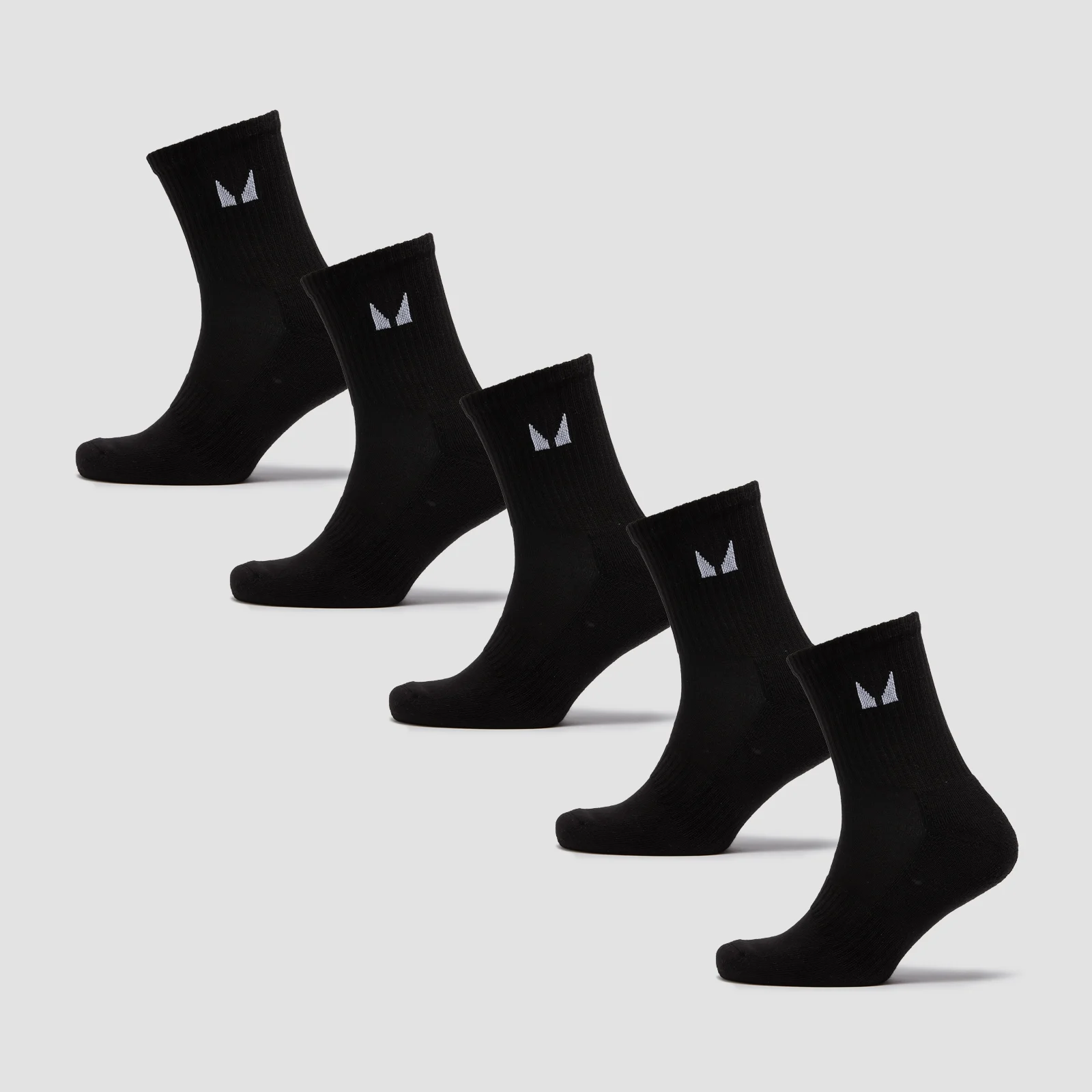 MP Unisex Crew Socks (5 Pack) - Black - UK 6-8 Bilde 1