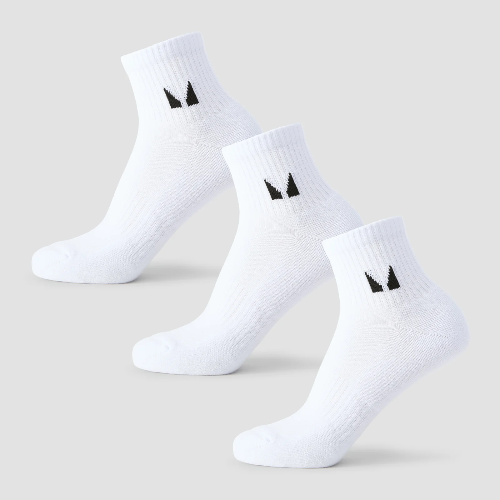 MP Unisex Ankle Socks (3 Pack) - White - UK 6-8 Bilde 1