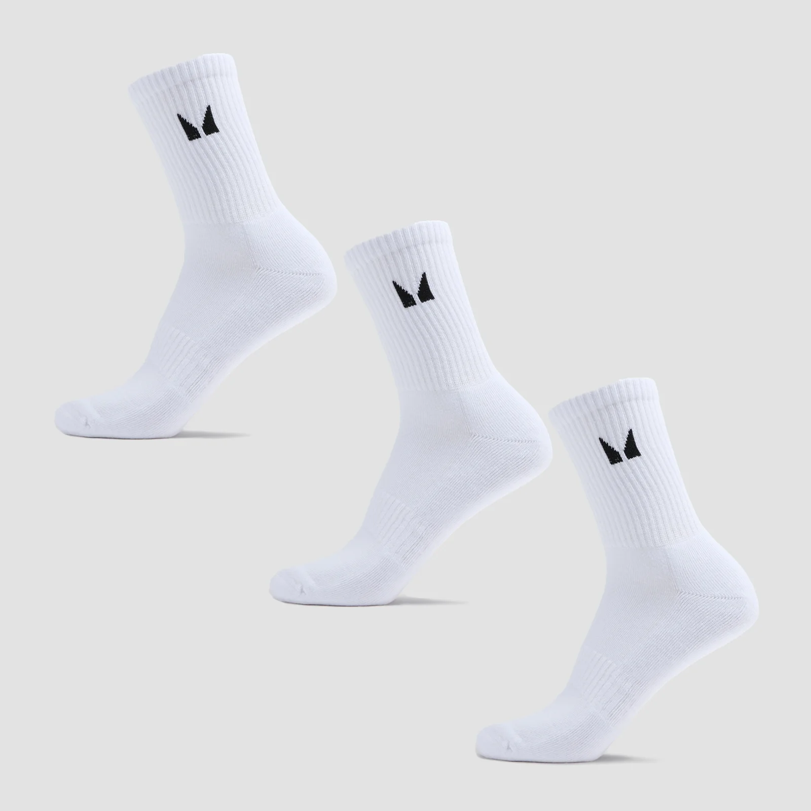 MP Unisex Crew Socks (3 Pack) - White - UK 9-11 Bilde 1