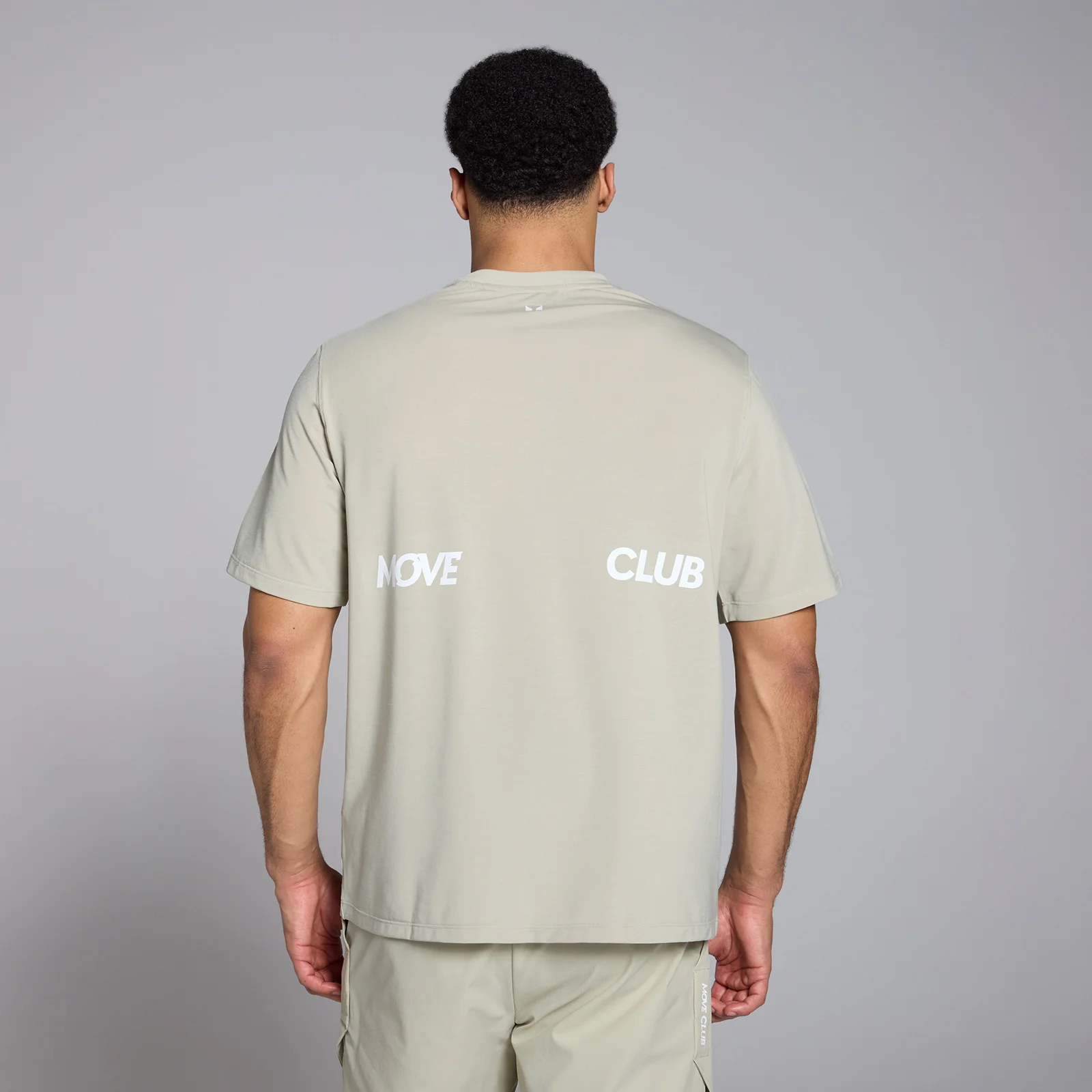 MP Men's Tempo Graphic Oversized T-Shirt - Salt Grey - S Bilde 1