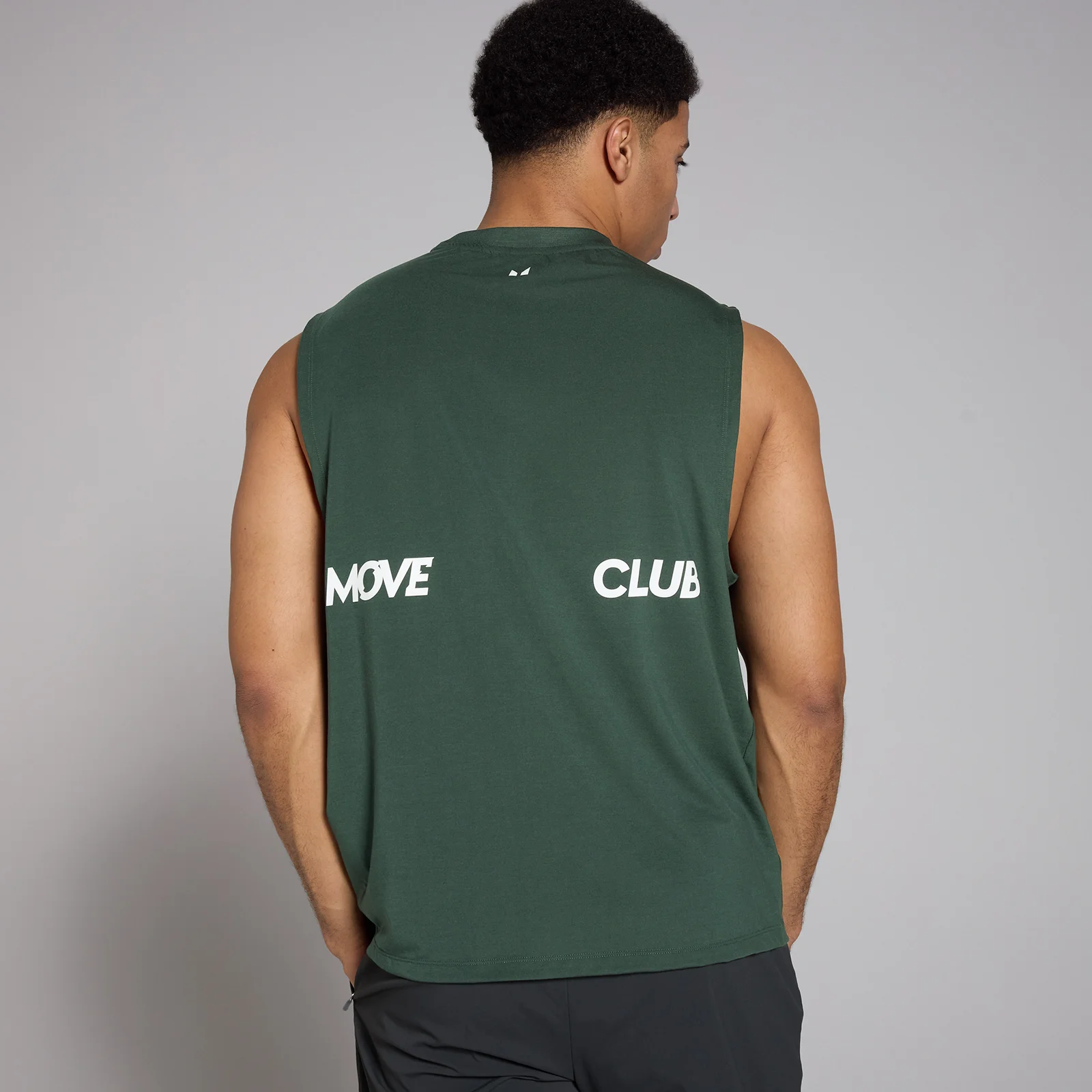 MP Men's Tempo Graphic Oversized Tank - Deep Green - XS Bilde 1