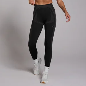 MP Women's Tempo Seamless Hybrid Leggings - Black - Size S