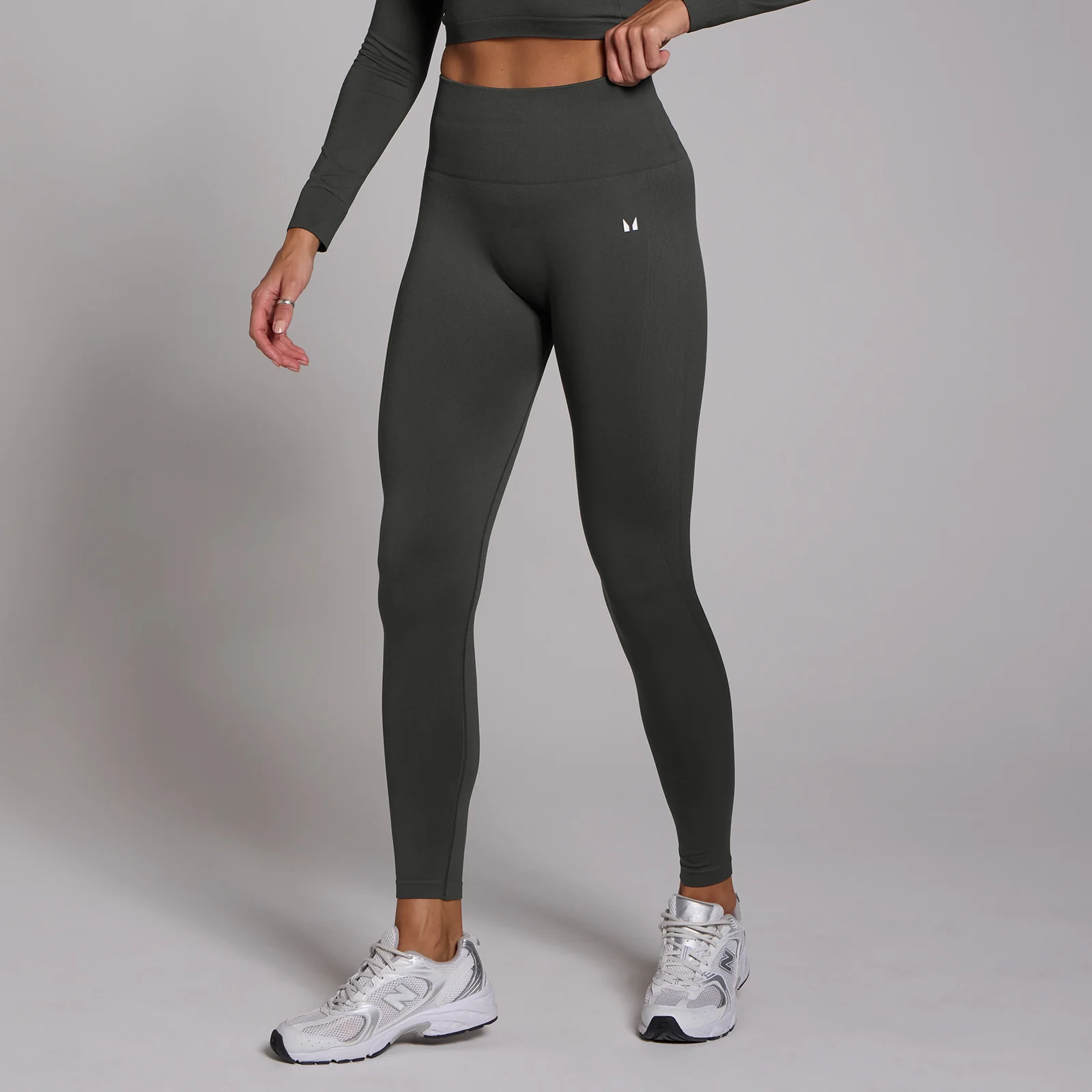 MP Women's Shape Seamless Leggings - Dark Shadow - L Bilde 1