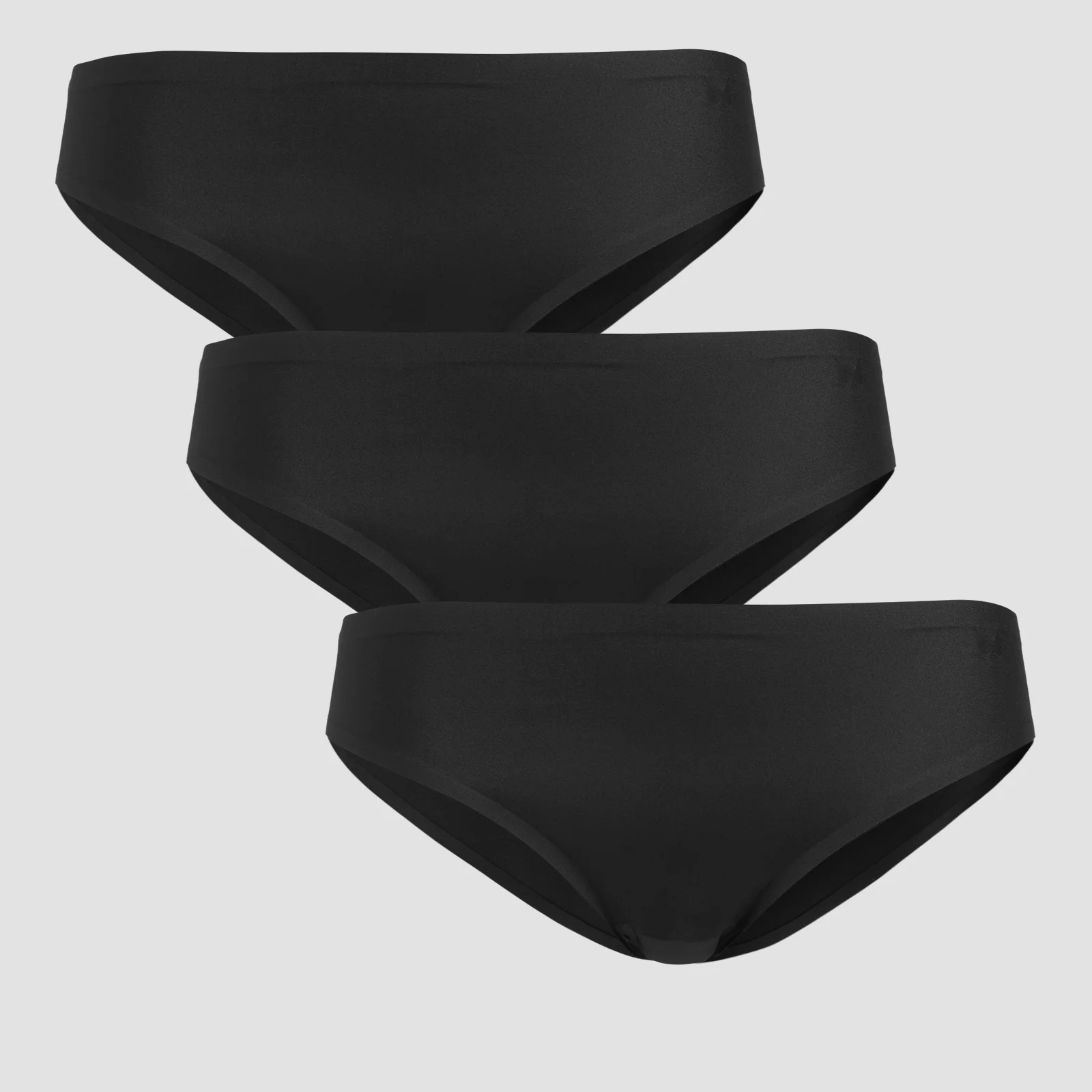 MP Women's Mid Rise No VPL Bikini Brief (3 Pack) - Black - M Bilde 1