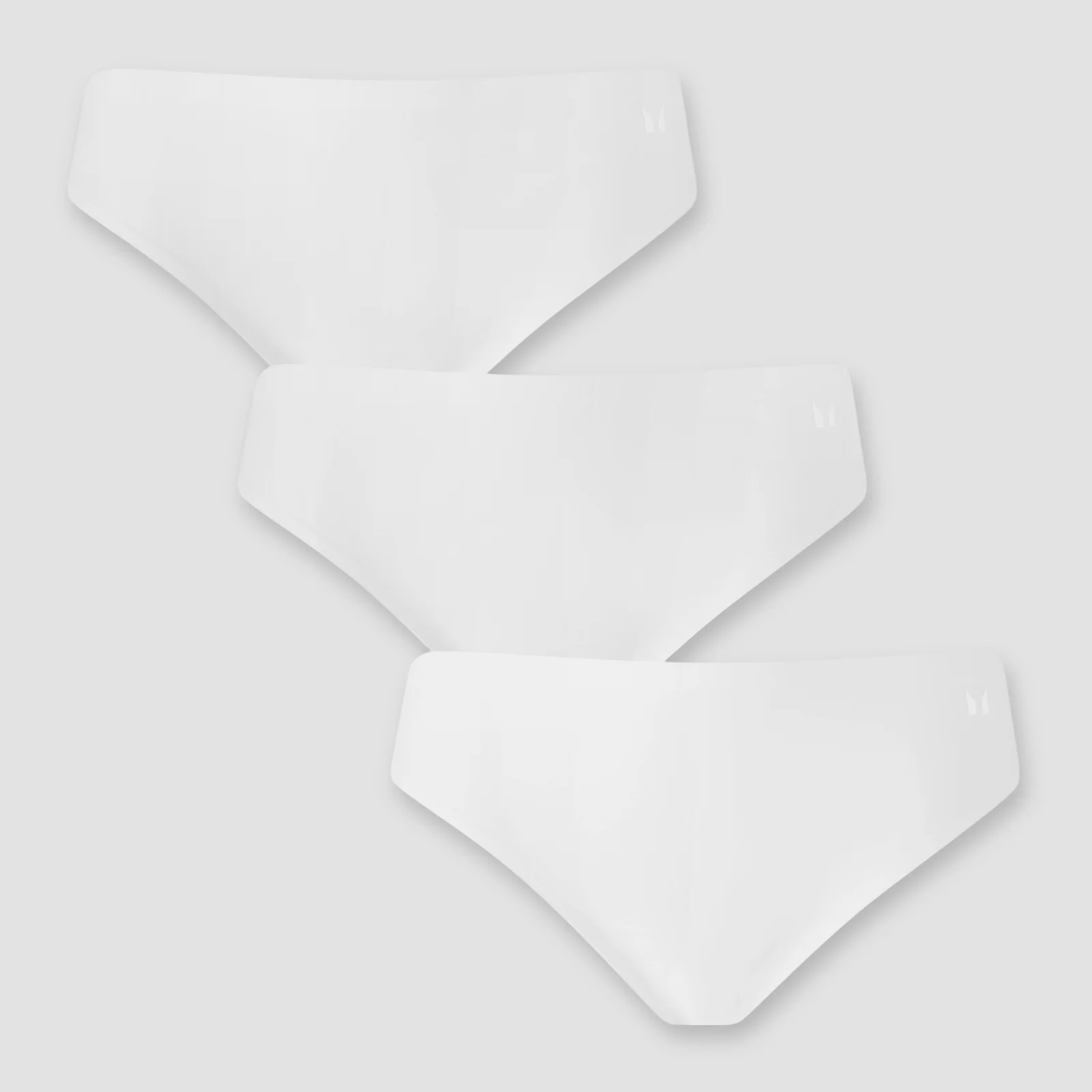 MP Women's Mid Rise No VPL Bikini Brief (3 Pack) - White - M Bilde 1