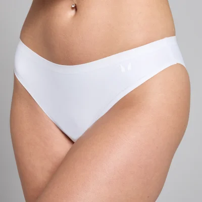 MP Women's Mid Rise No VPL Bikini Brief (3 Pack) - White - M Bilde 8