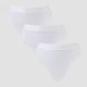 MP Women's Mid Rise Thong (3 Pack) - White
