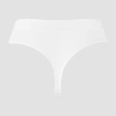 MP Women's Mid Rise Thong (3 Pack) - White - M Bilde 7