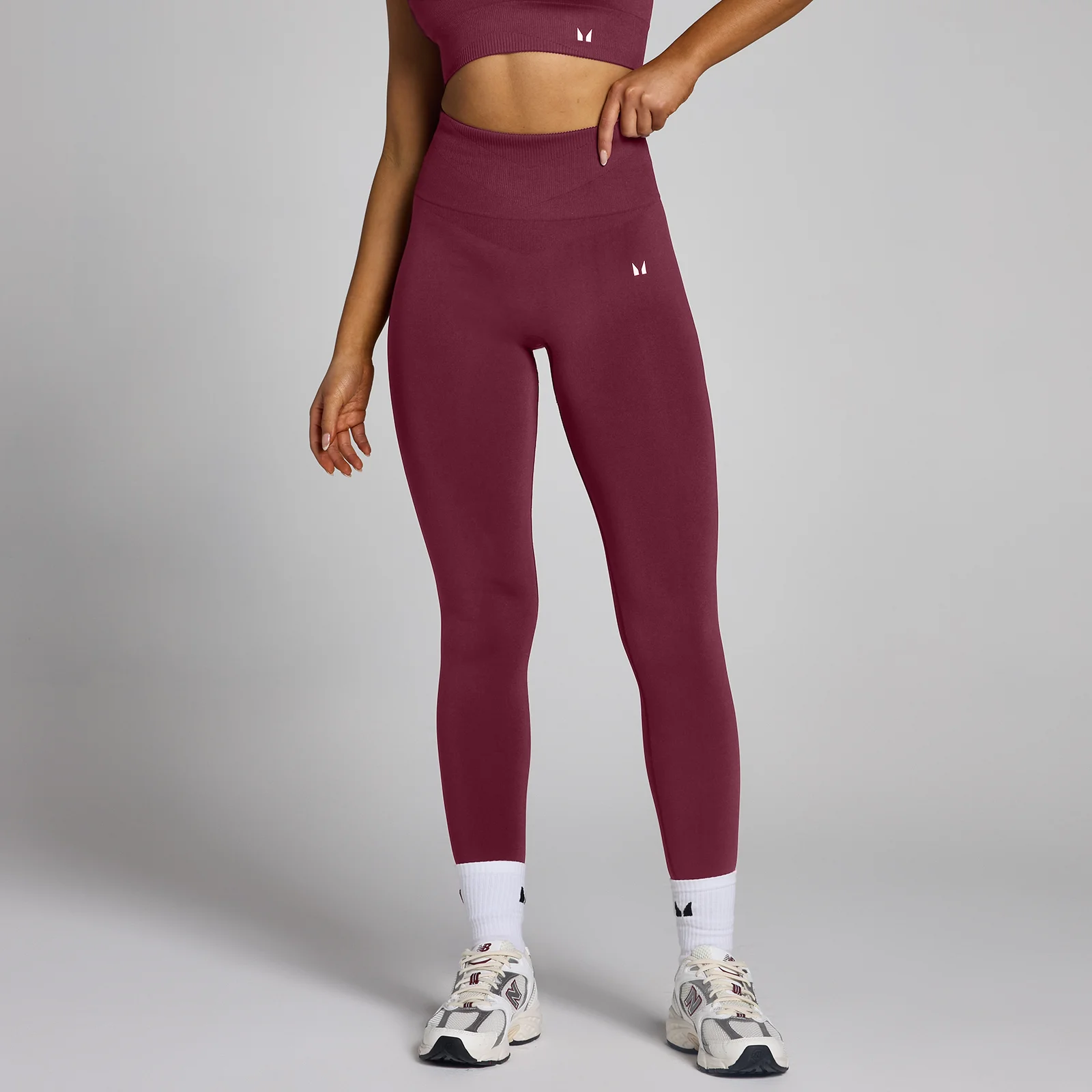 MP Women's Tempo Seamless Leggings - Red Wine - L Bilde 1