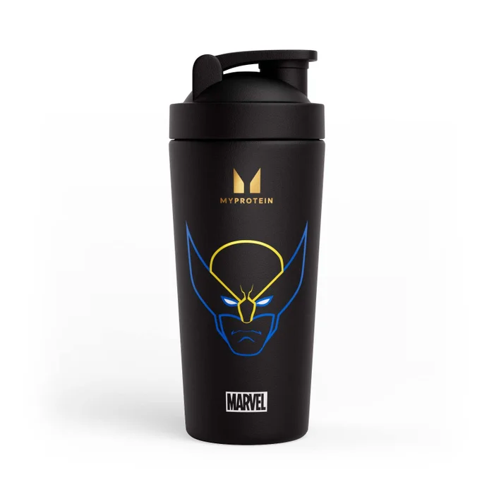 Myprotein Wolverine Metal Shaker - Black