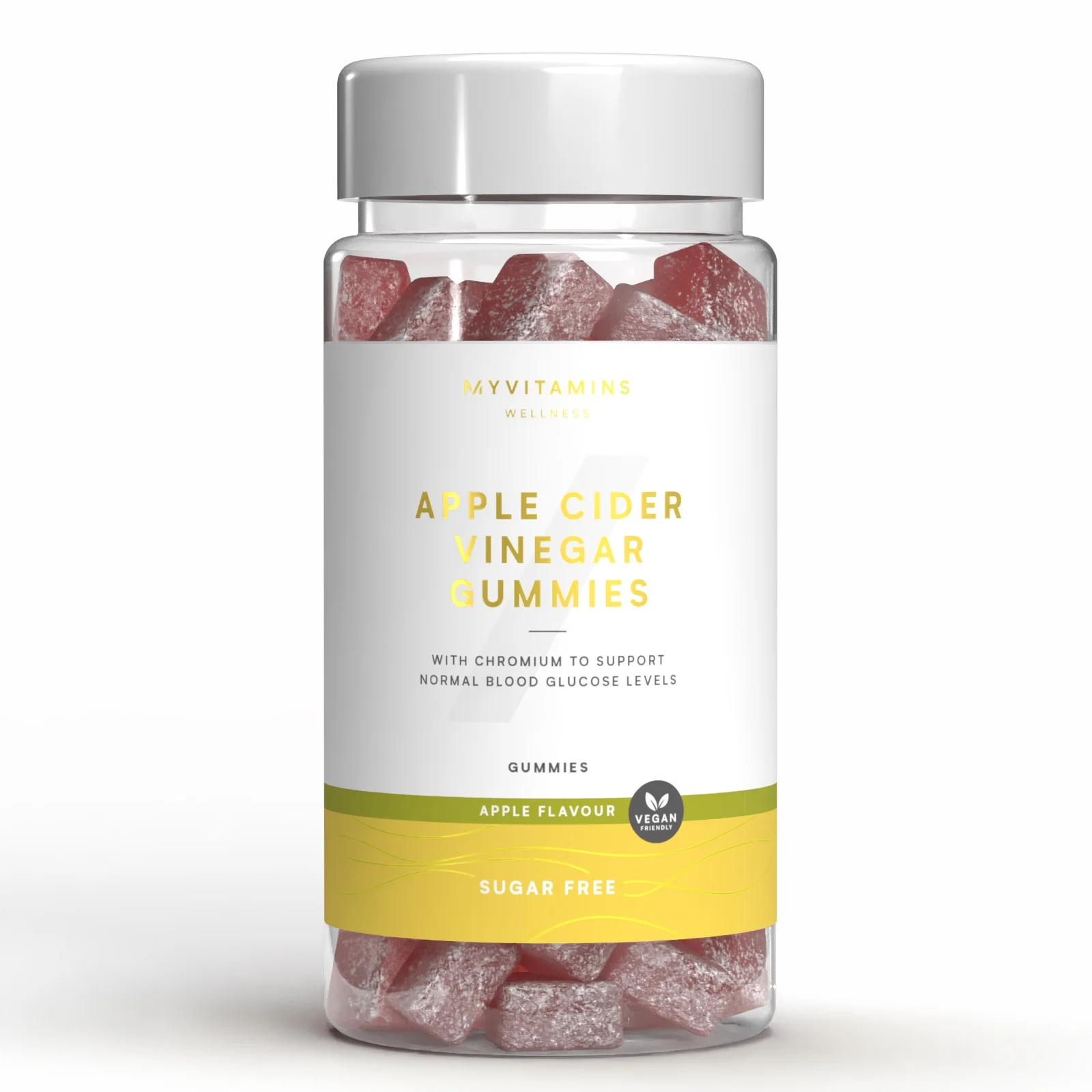 Myvitamins Sugar Free Apple Cider Vinegar, Gummies, ALT - 60gummies - Sugar Free Apple Bilde 1