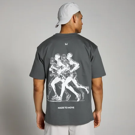 MP Velocity Ultra Jogging Graphic T-Shirt - Dark Grey