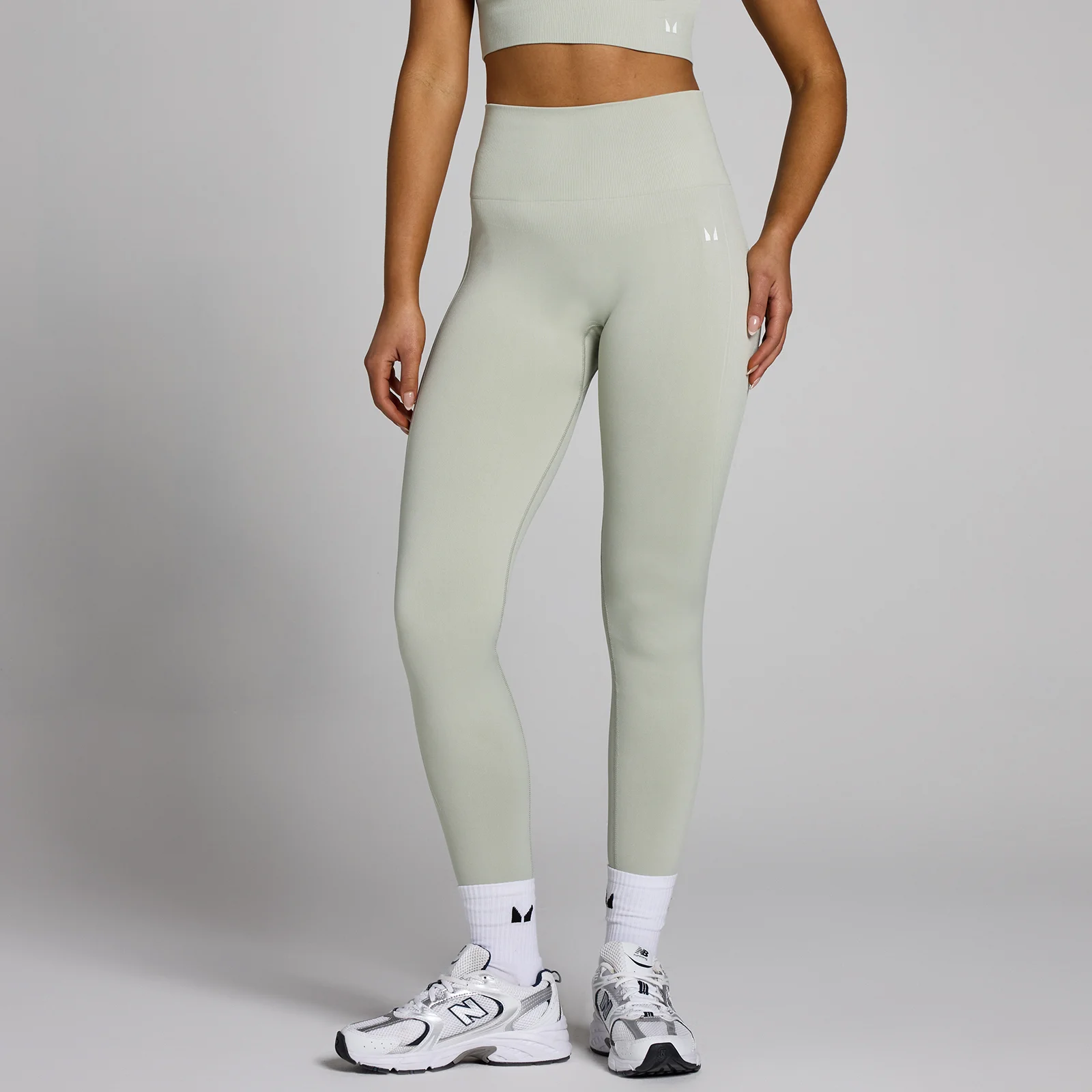 MP Women's Shape Seamless Leggings - Mineral Green - L Bilde 1
