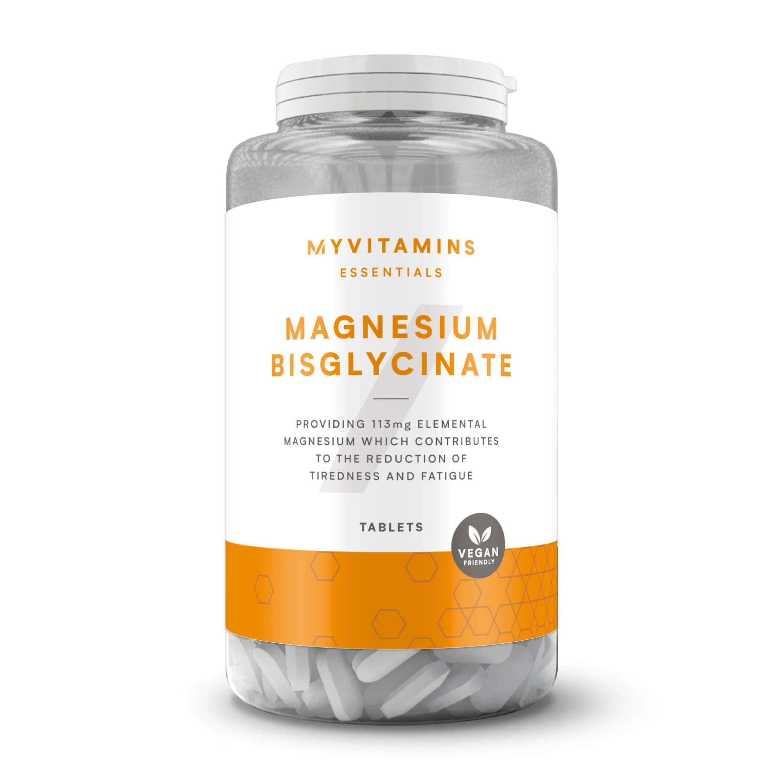 Myvitamins 1000mg Magnesium Bisglycinate Tablets - 90servings Bilde 1