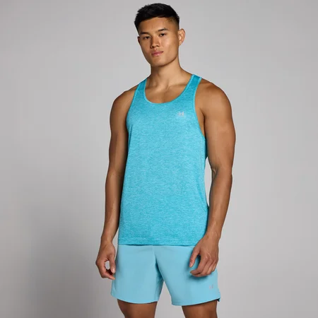 MP Men's Tempo Marl Vest - Cyan