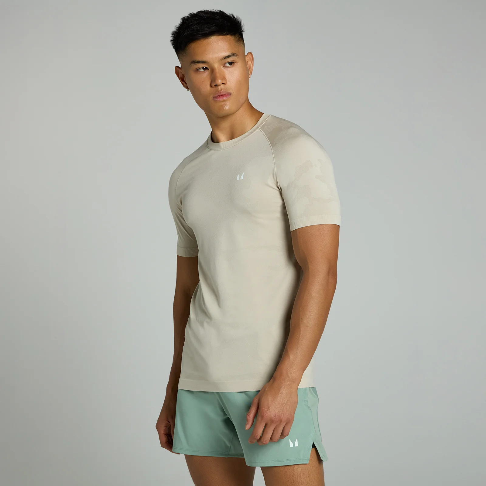 MP Men's Tempo Muscle Fit Seamless T-Shirt - Ash - XS Bilde 1