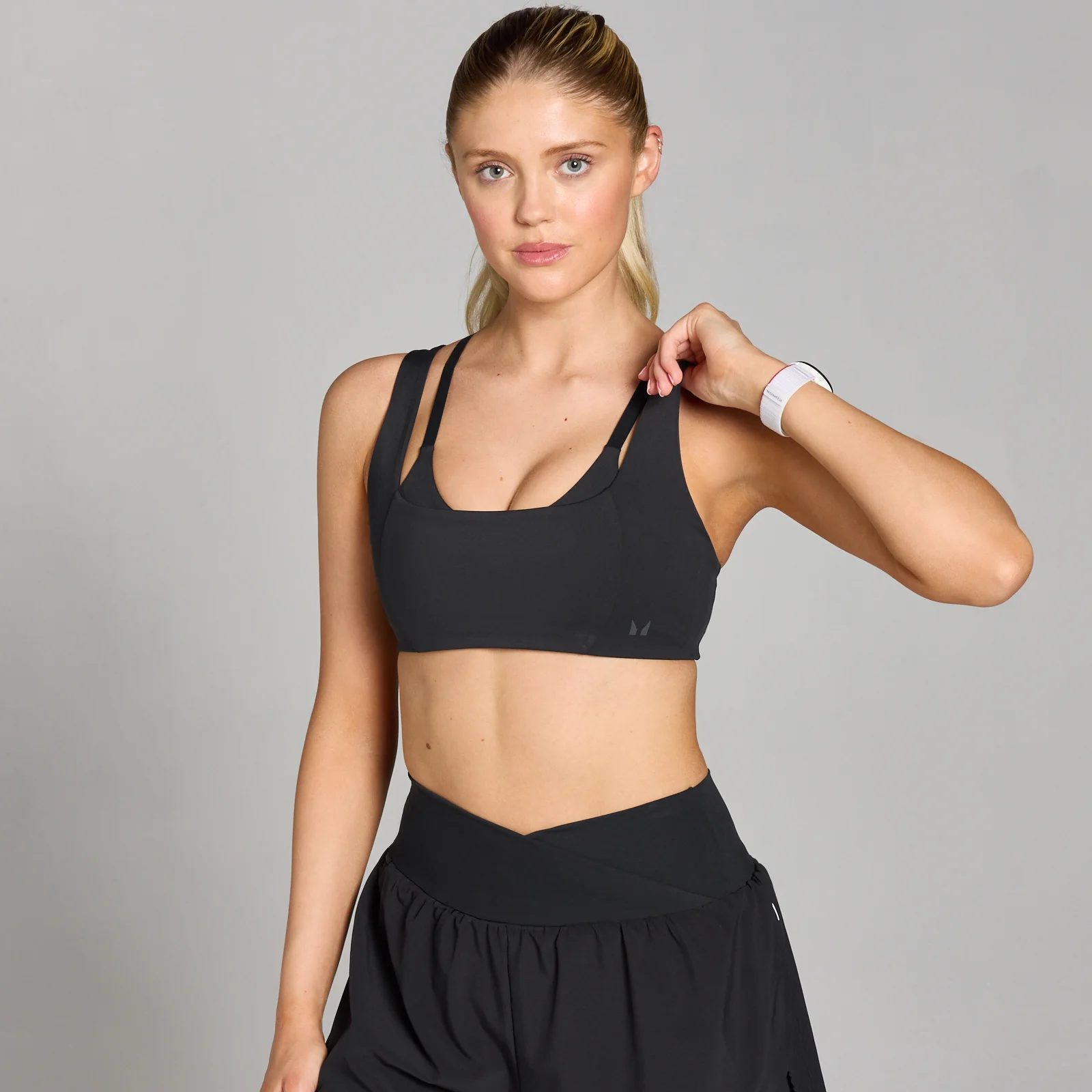 MP Women's Velocity Double Layer Sports Bra - Black - XS Bilde 1