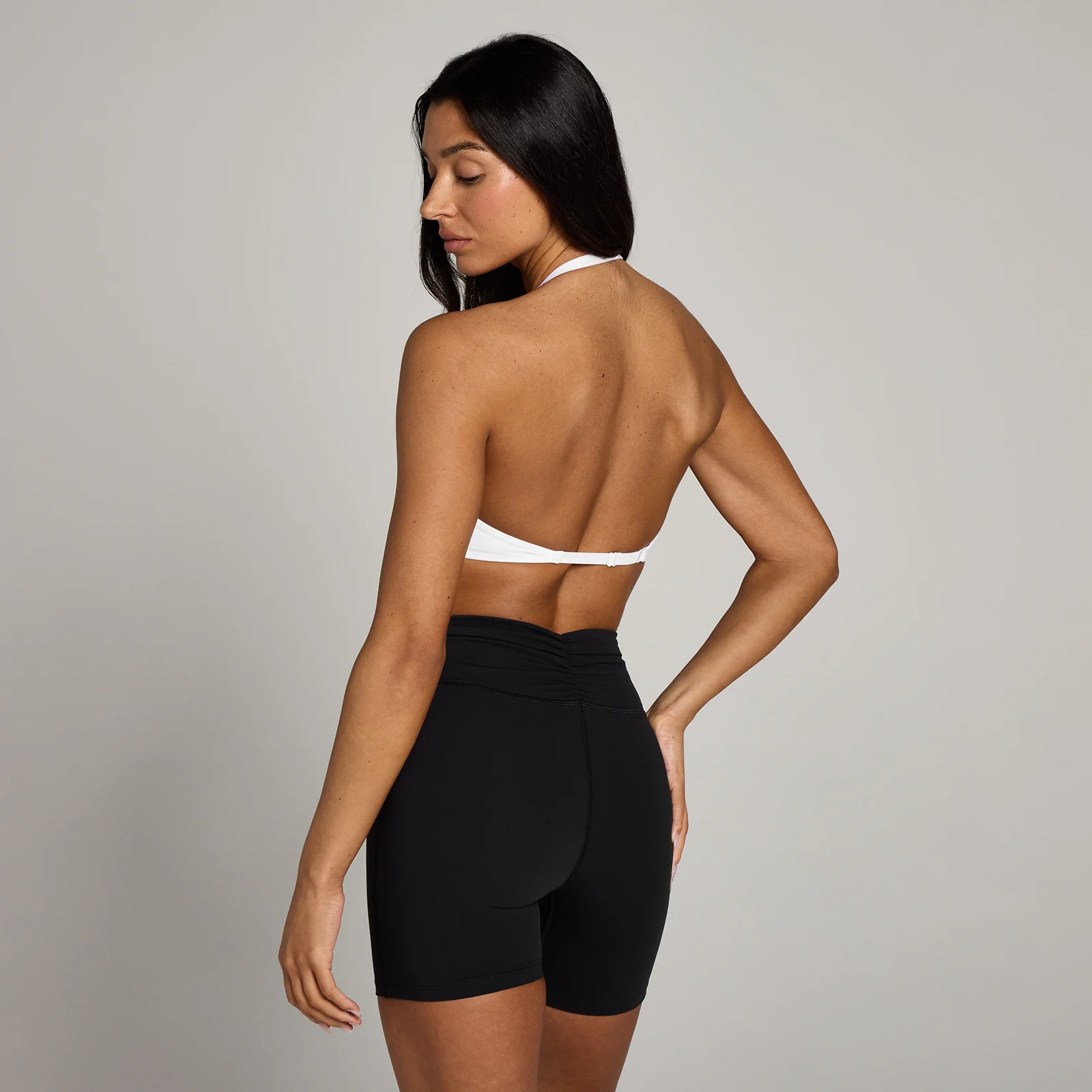MP Women's Tempo Halterneck Open Back Sports Bra - White - M Bilde 1