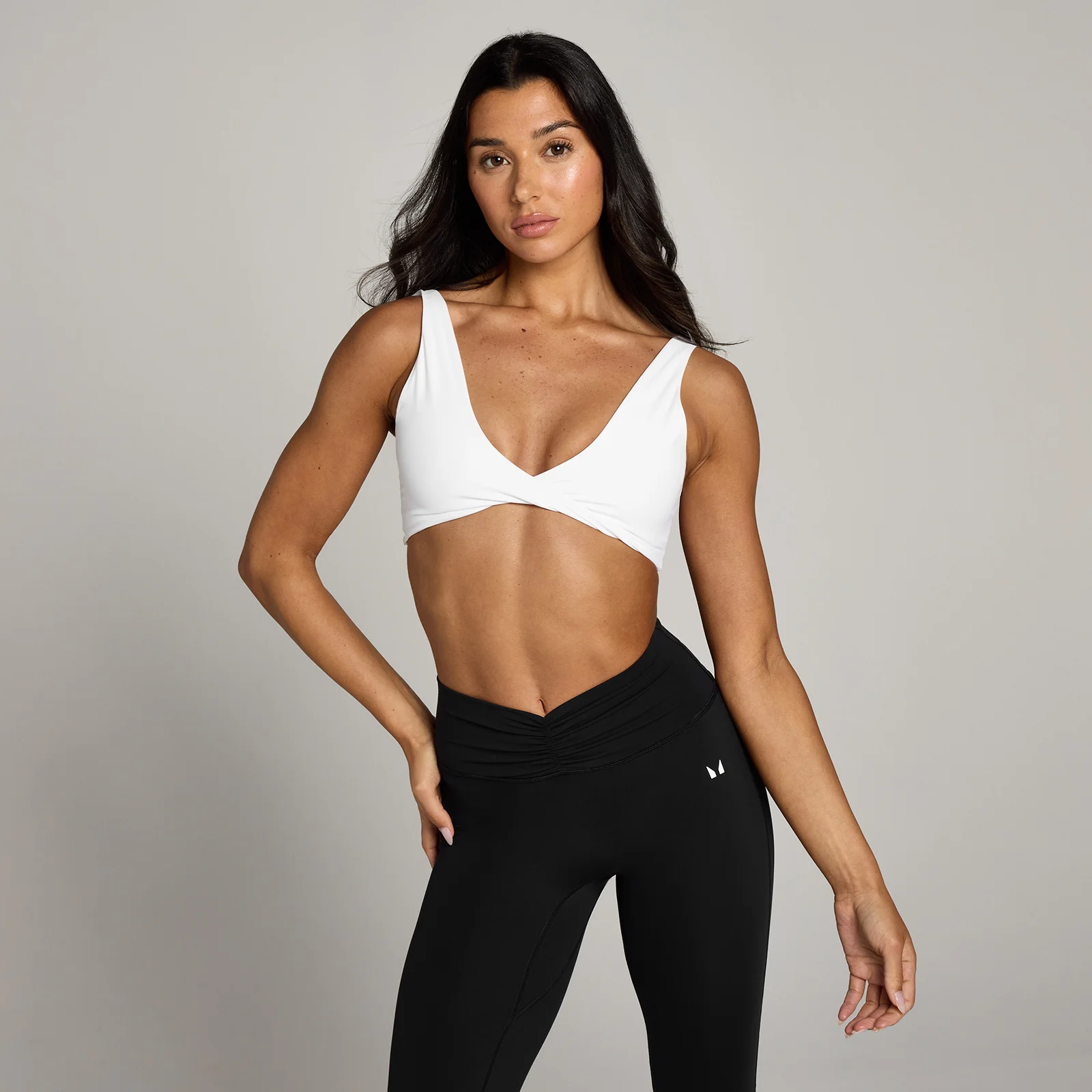 MP Women's Tempo Twist Front Sports Bra - White - XS Bilde 1
