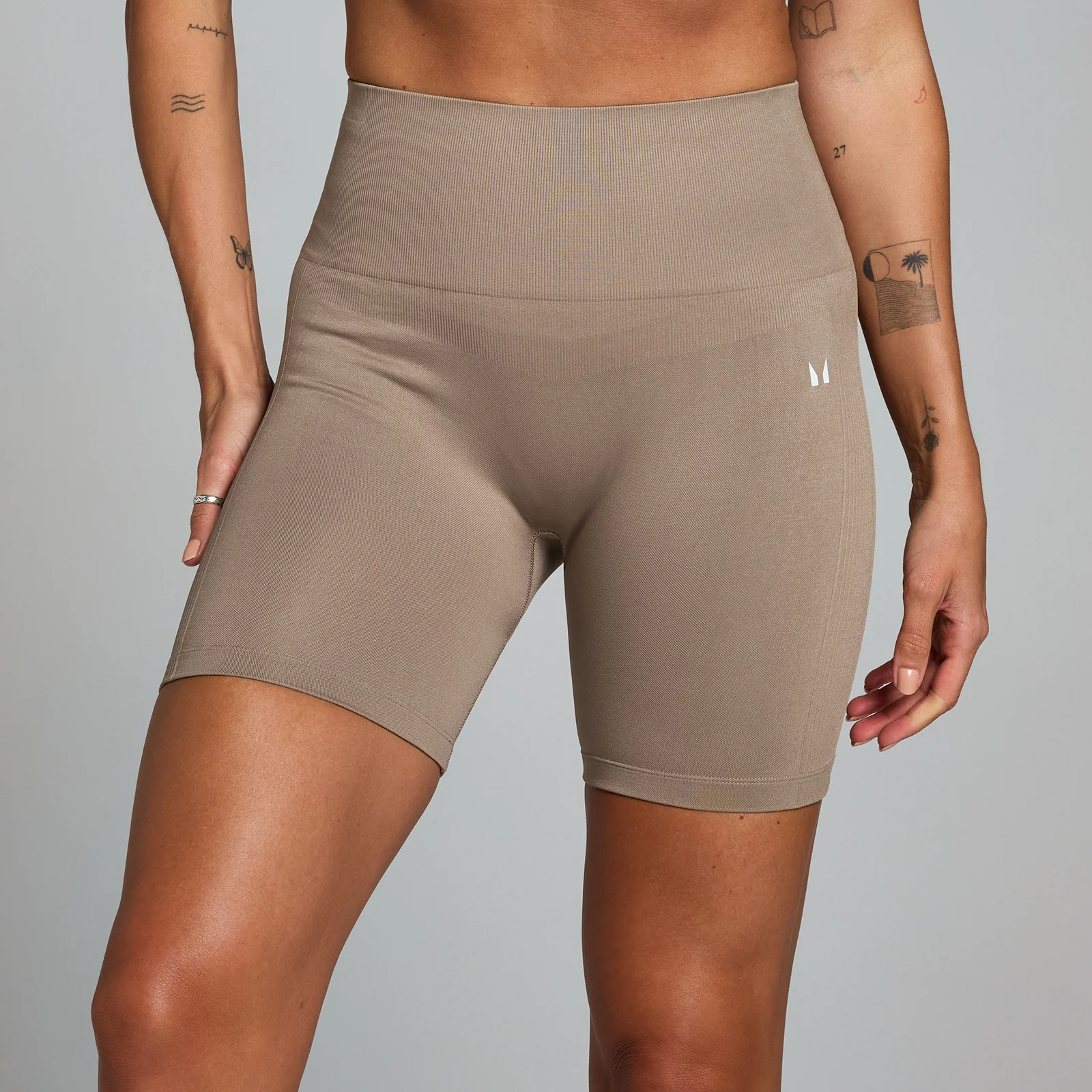 MP Women's Shape Seamless Cycling Shorts - Light Taupe - XS Bilde 1