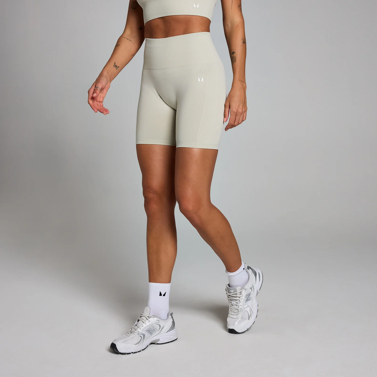 MP Women's Shape Seamless Cycling Shorts - Ash - S Bilde 1