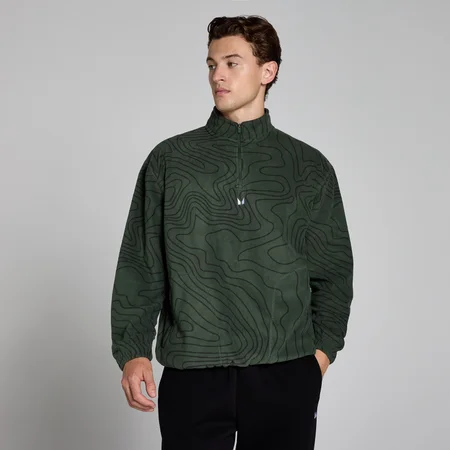 MP Men's Printed Fleece - Forest Green