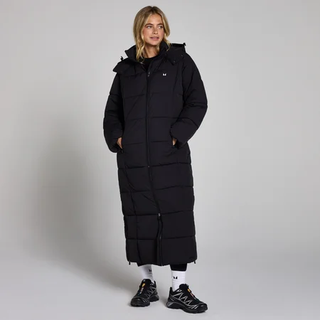 MP Women's Maxi Padded Puffer Jacket - Black