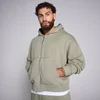 MP Men's Origin 2 Way Zip Applique Hoodie - Deep Sage