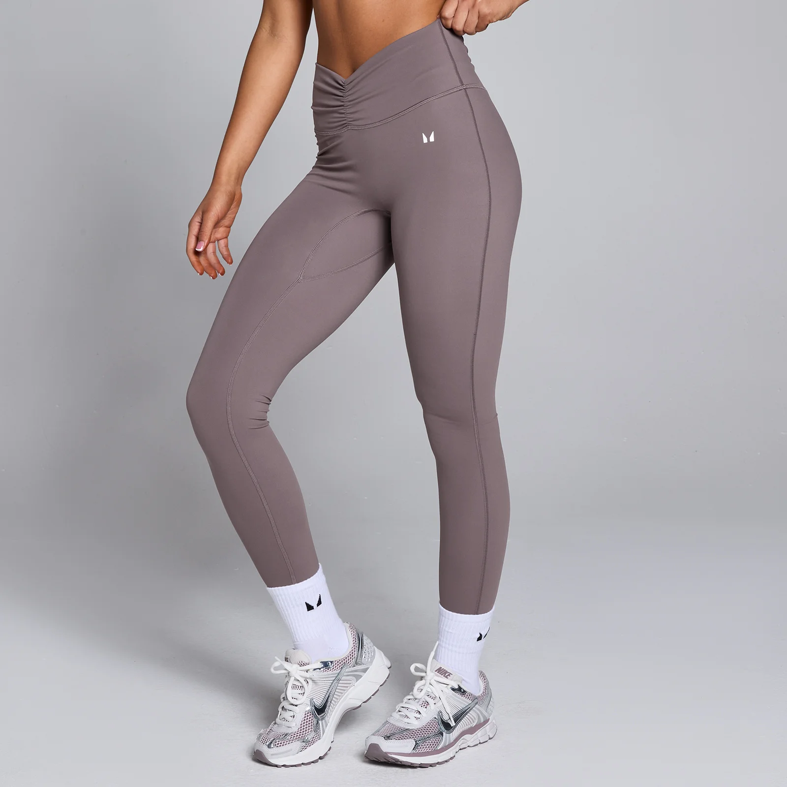 MP Women's Tempo Ruched Front Leggings - Mocha - XL Bilde 1