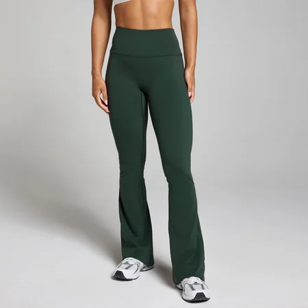 MP Women's Tempo Flared Leggings - Dark Emerald