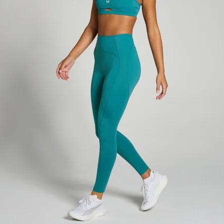 MP Women's Tempo Ultra Curved Seam Leggings - Aqua Teal