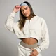 MP Women's Origin Cropped Applique Zip Through Hoodie - Bone