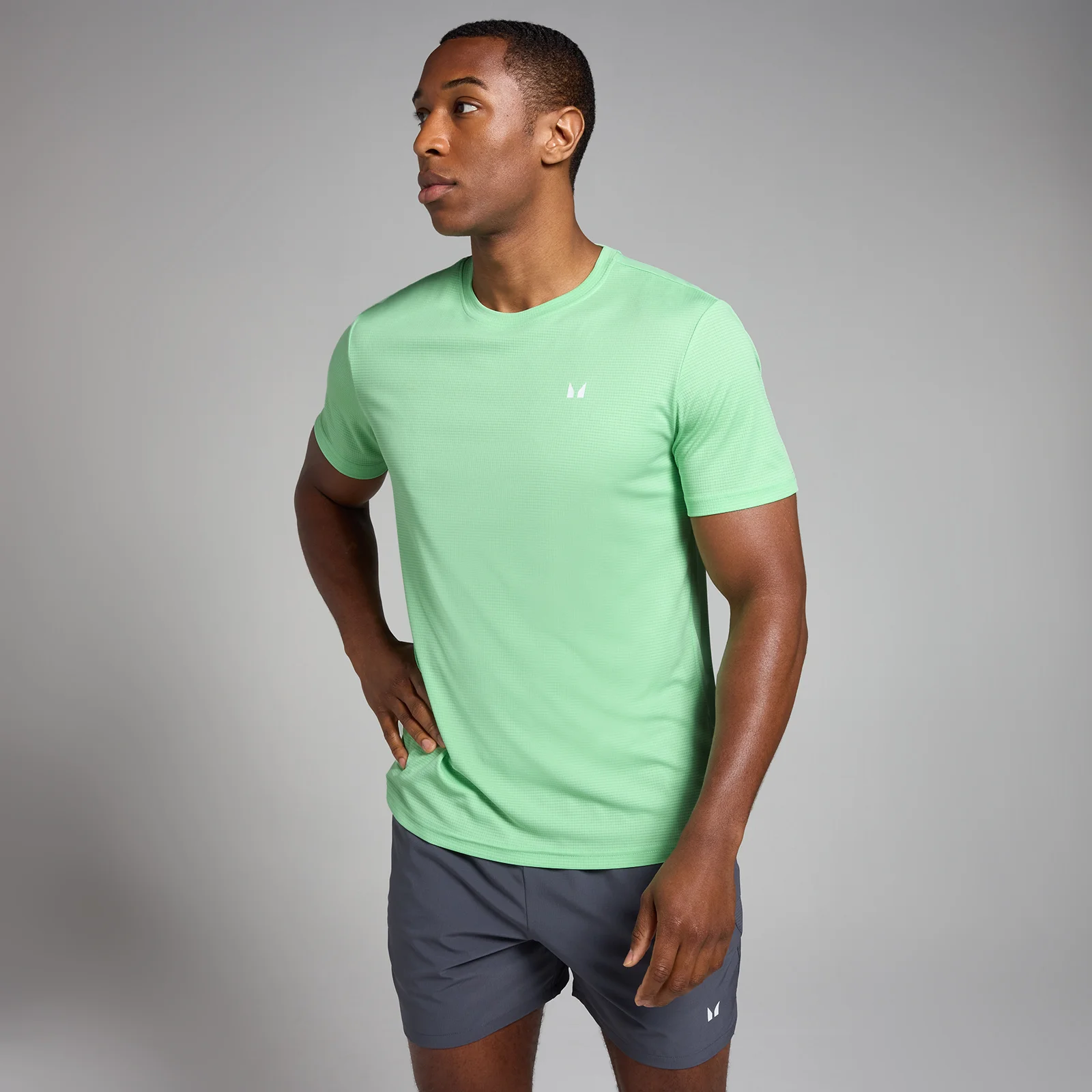 MP Men's Active Grid Training T-Shirt - Mint - XS Bilde 1