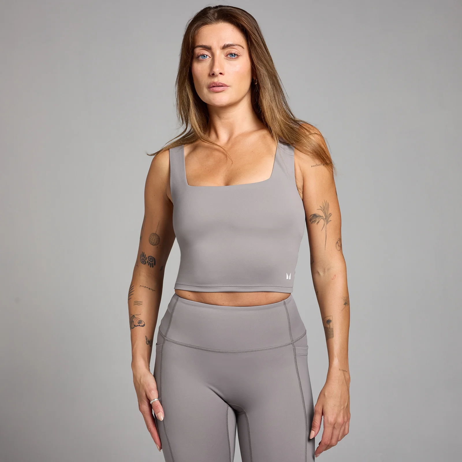 MP Women's Active Square Neck Vest - Cool Grey - XS Bilde 1