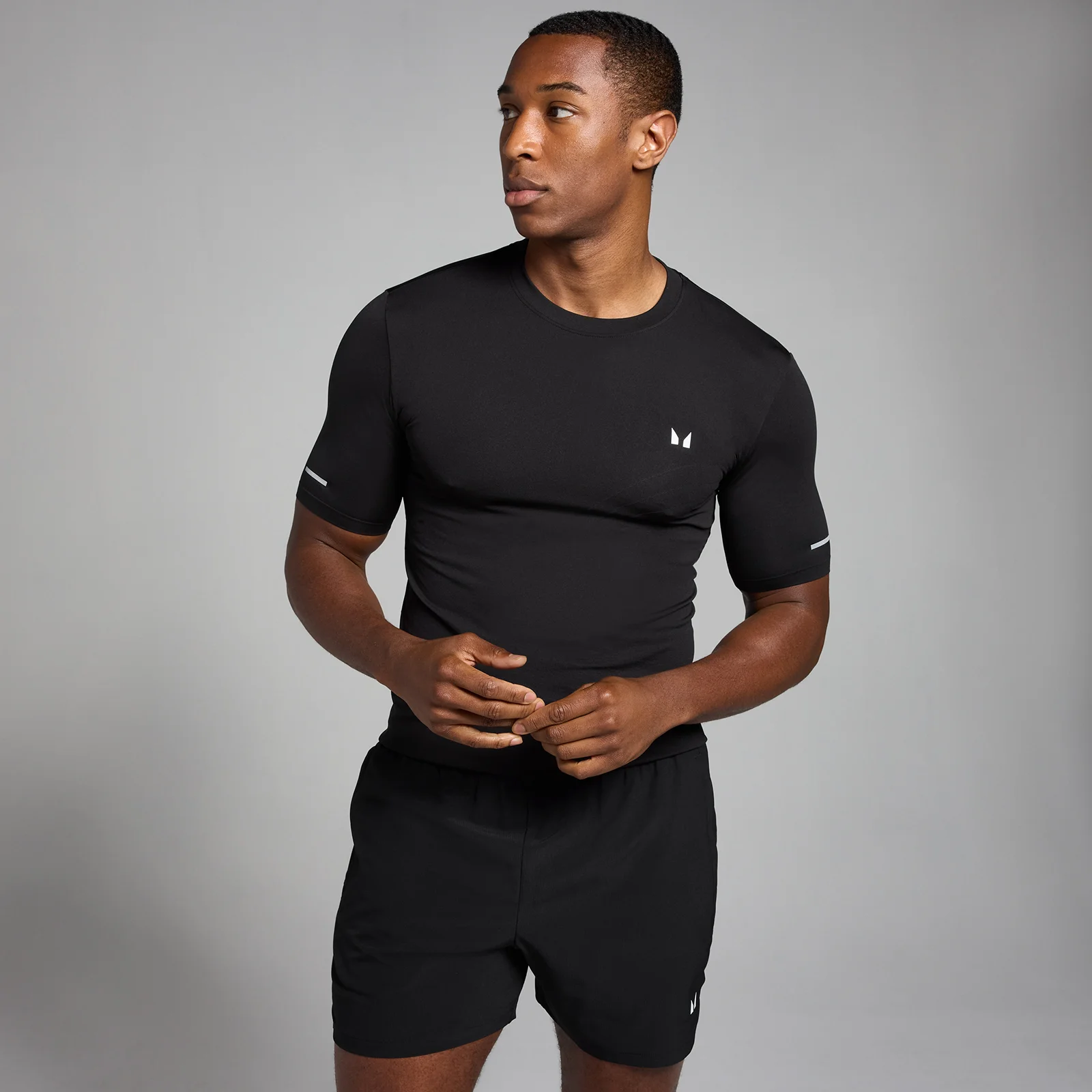 MP Men's Active Seamless Printed T-Shirt - Black - L Bilde 1