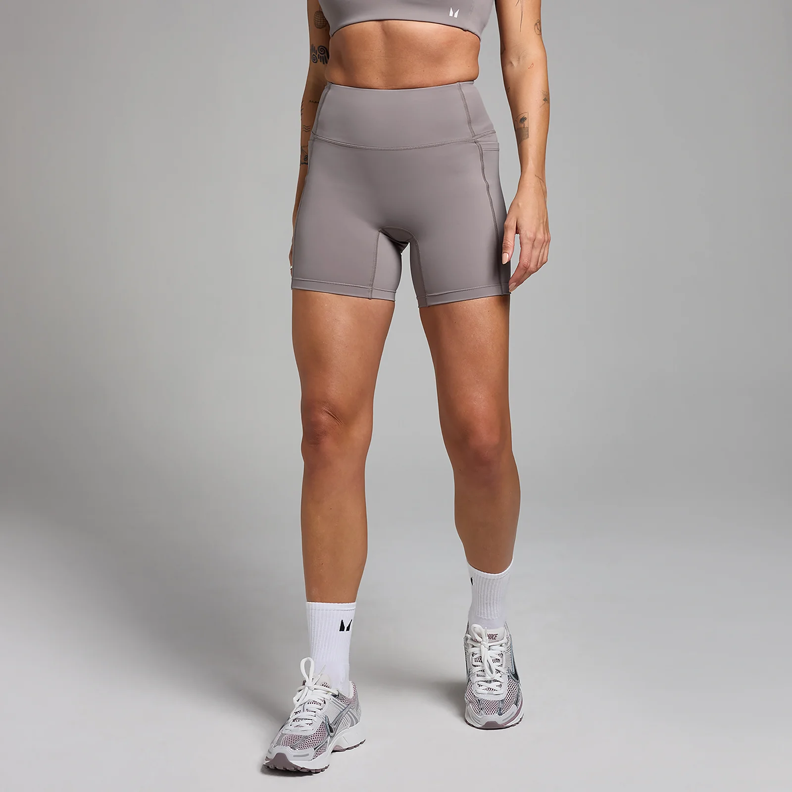 MP Women's Active Pocket Cycling Shorts - Cool Grey - XXL Bilde 1