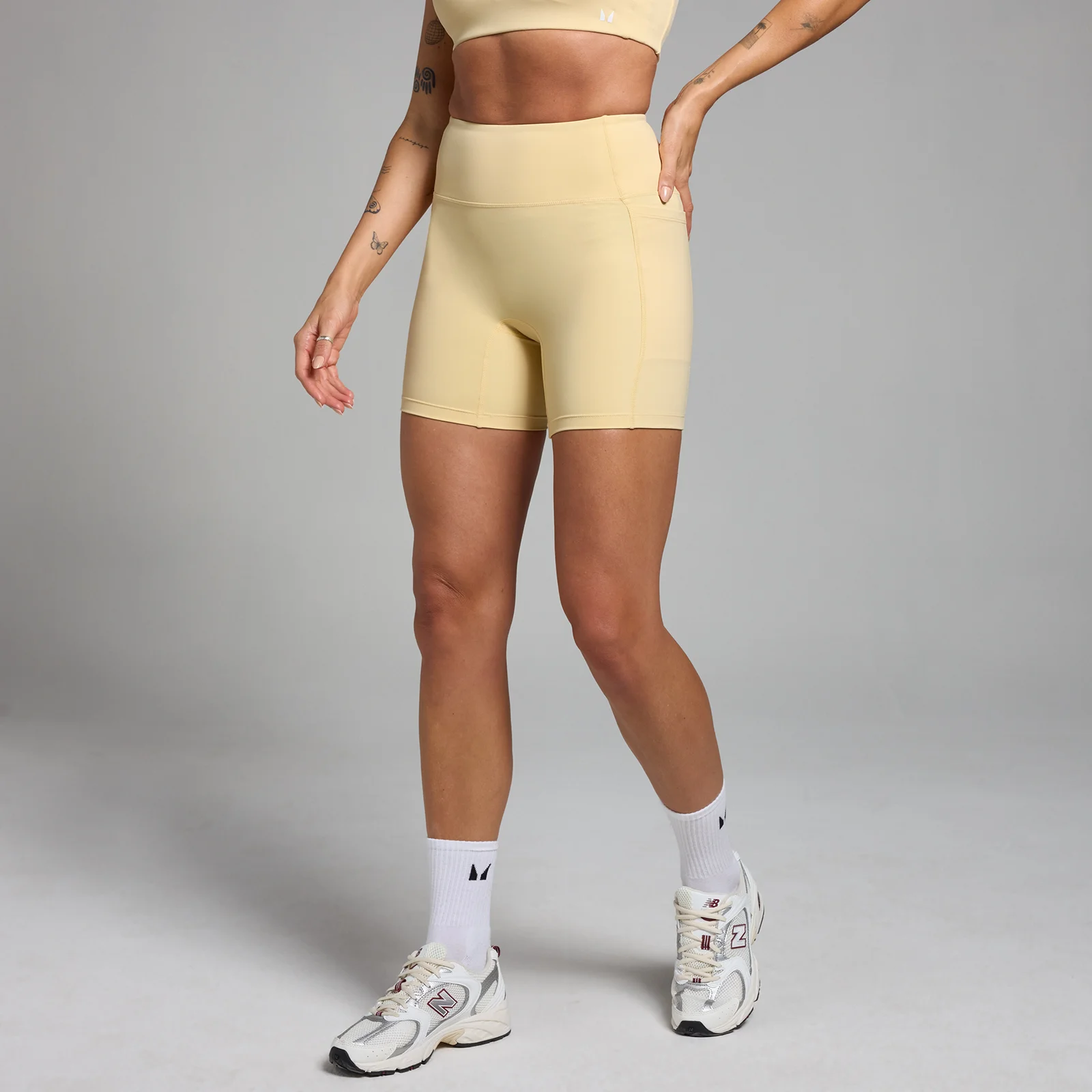 MP Women's Active Pocket Cycling Shorts - Buttermilk - XS Bilde 1