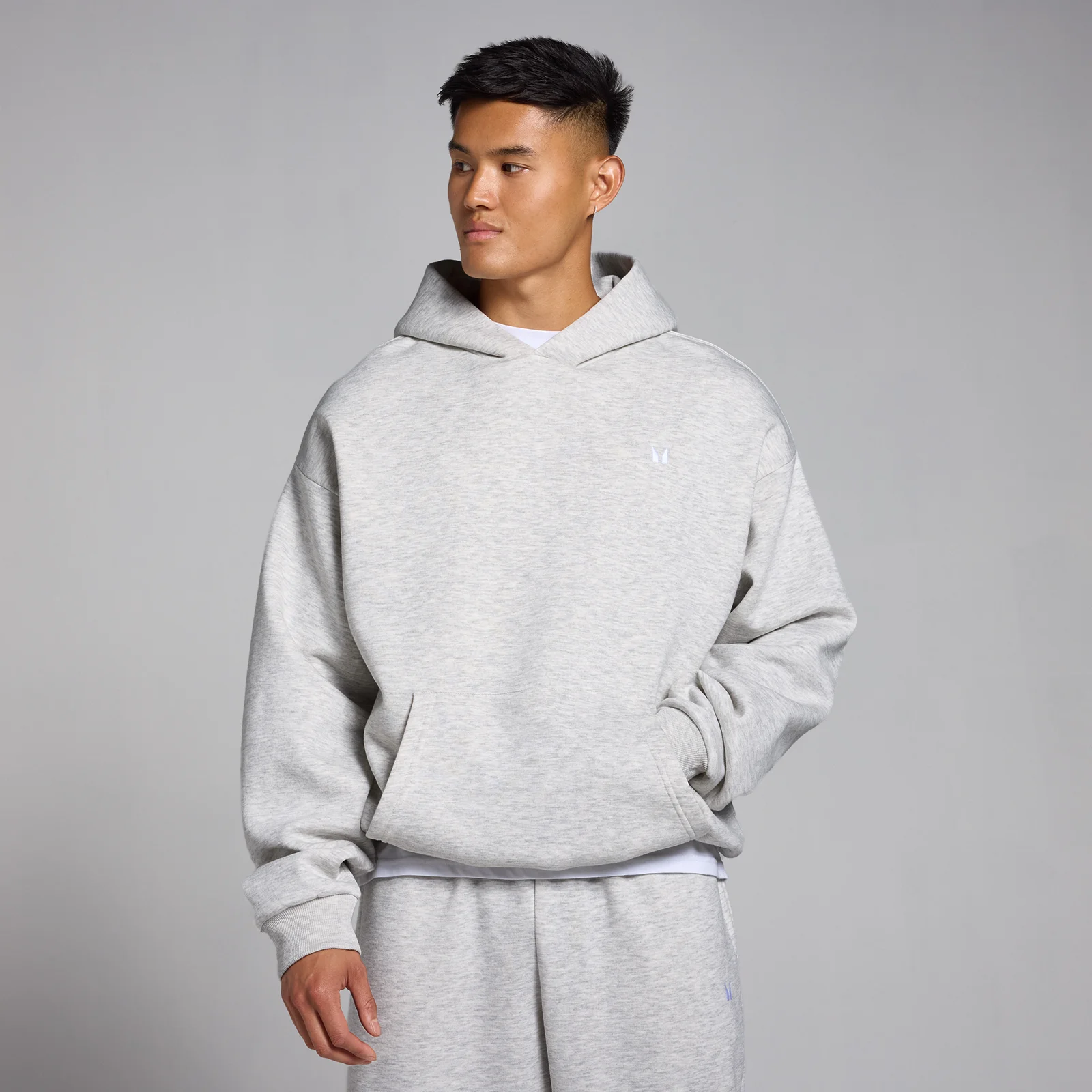MP Men's Rest Day Oversized Hoodie - Light Grey Marl - M Bilde 1