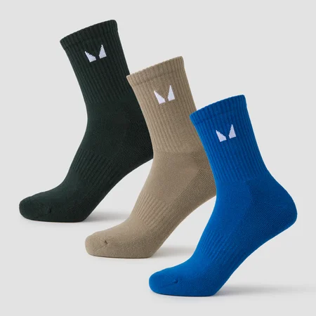 MP Unisex Crew Socks (3 Pack) - Earth Multipack