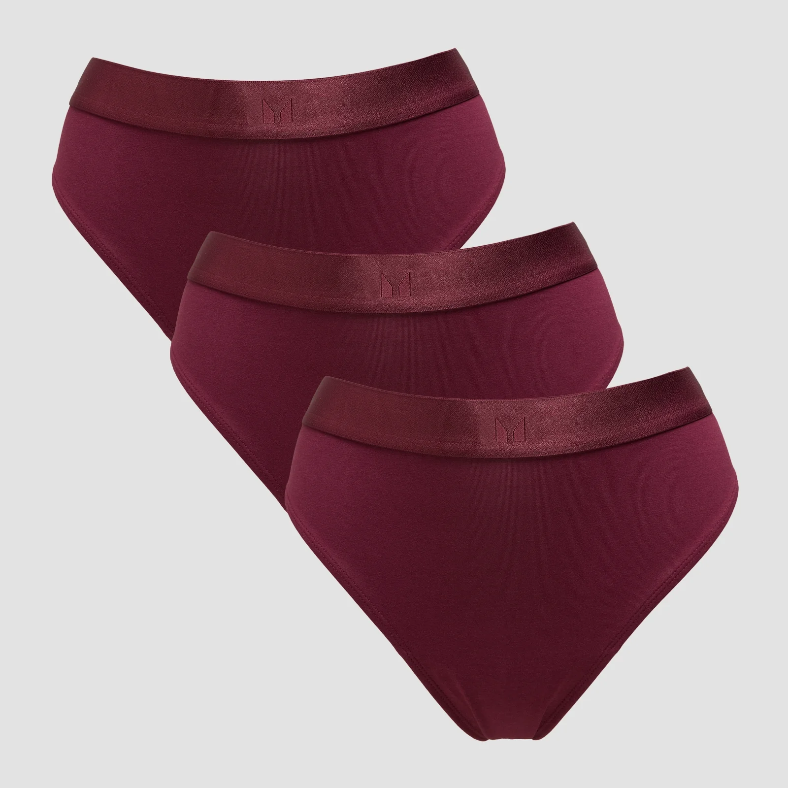 MP Women's Mid Rise Bikini Brief (3 Pack) - Deep Berry - M Bilde 1
