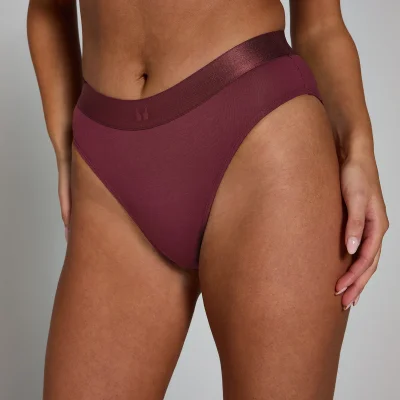 MP Women's Mid Rise Bikini Brief (3 Pack) - Deep Berry - M Bilde 6
