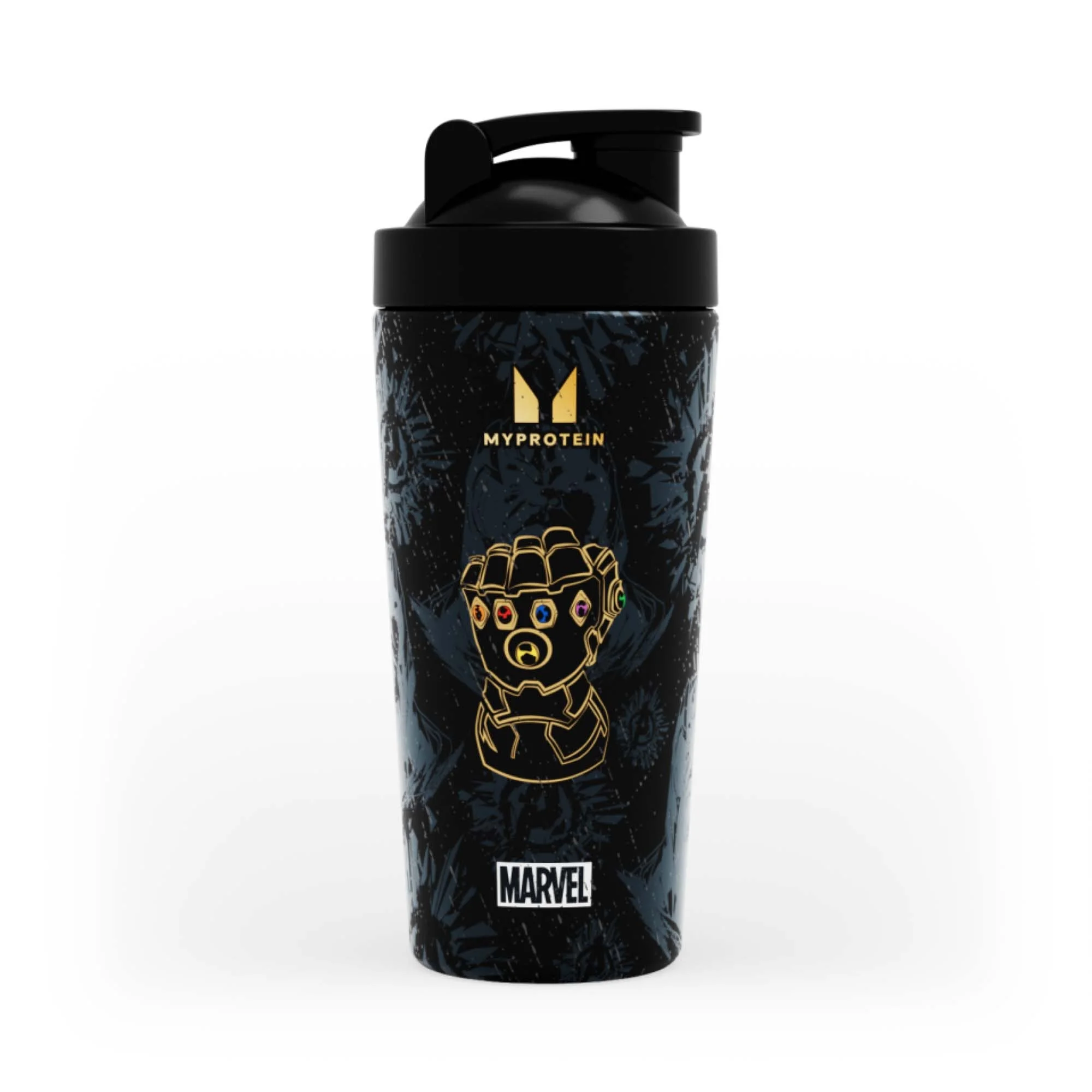 Myprotein Thanos Recycled Metal shaker - Black Bilde 1