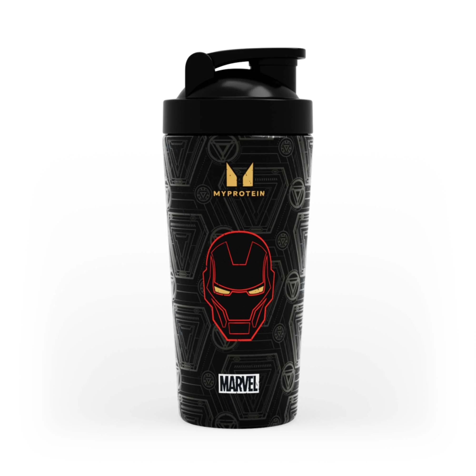 Myprotein Iron Man Recycled Metal shaker - Black Bilde 1
