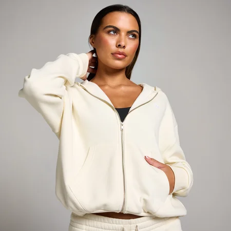 MP Women's Basics Zip Through Hoodie - Soft Cream