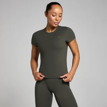 MP Women's Tempo Body Fit Short Sleeve T-Shirt - Dark Grey