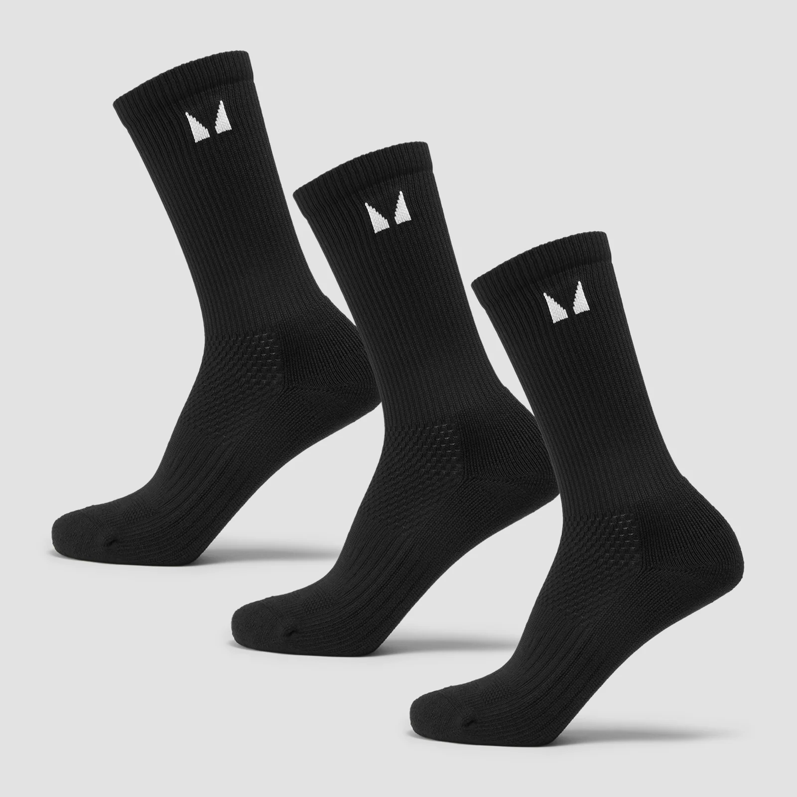 MP Running Socks (3 pack) - Black - UK 9-11 Bilde 1