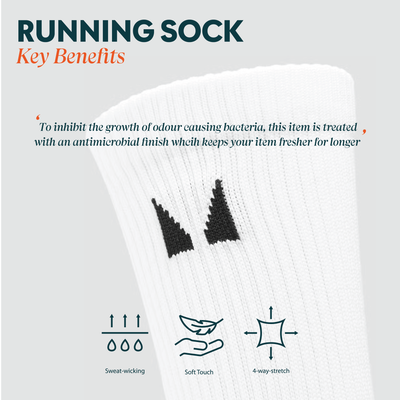 MP Running Socks (3 pack) - Black - UK 9-11 Bilde 7