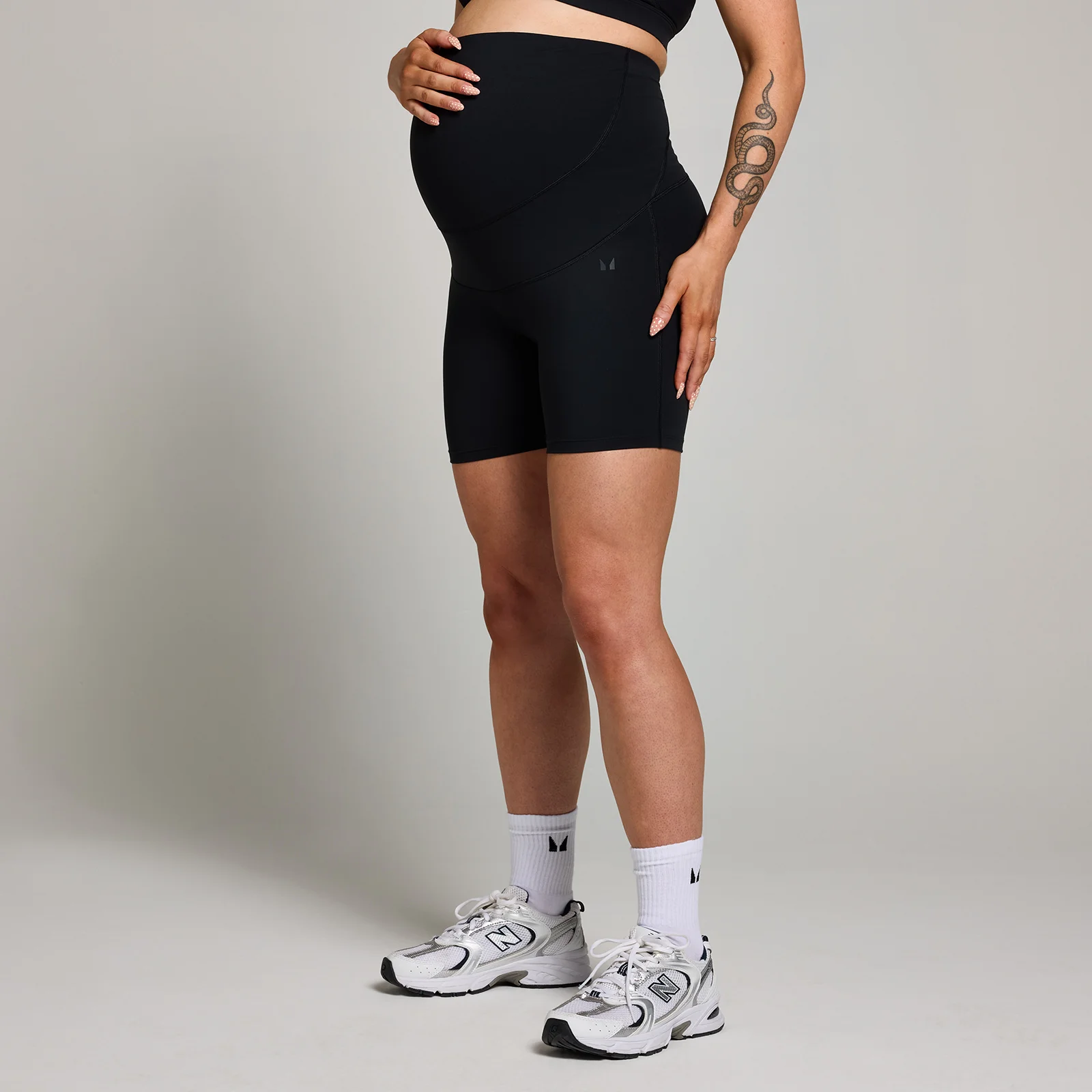 MP Women's Maternity Over the Bump Cycling Shorts - Black - S Bilde 1